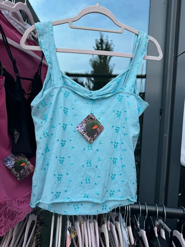 Y2K vintage Per Una camo top bow ruched