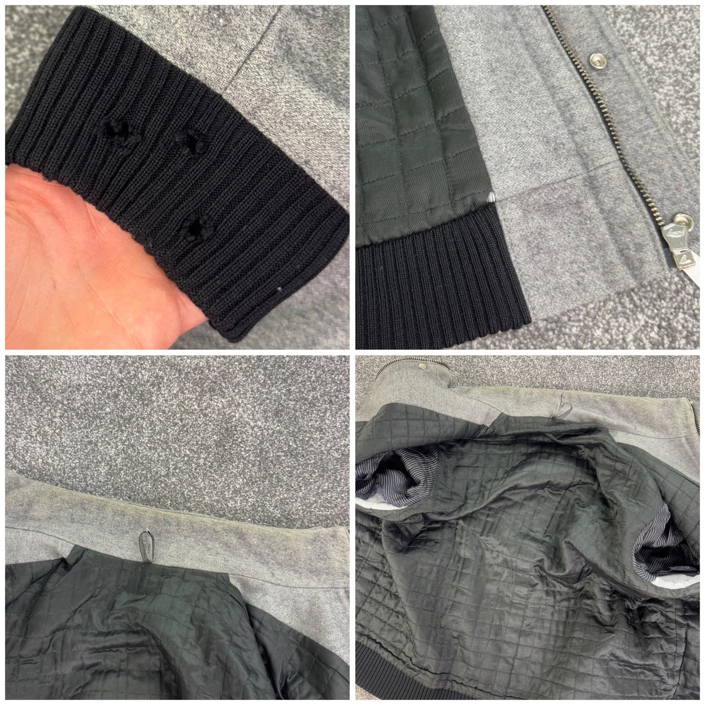 Dior Homme Y2K vintage AW08 Melton jacket wool blend zip up men's high neck coat