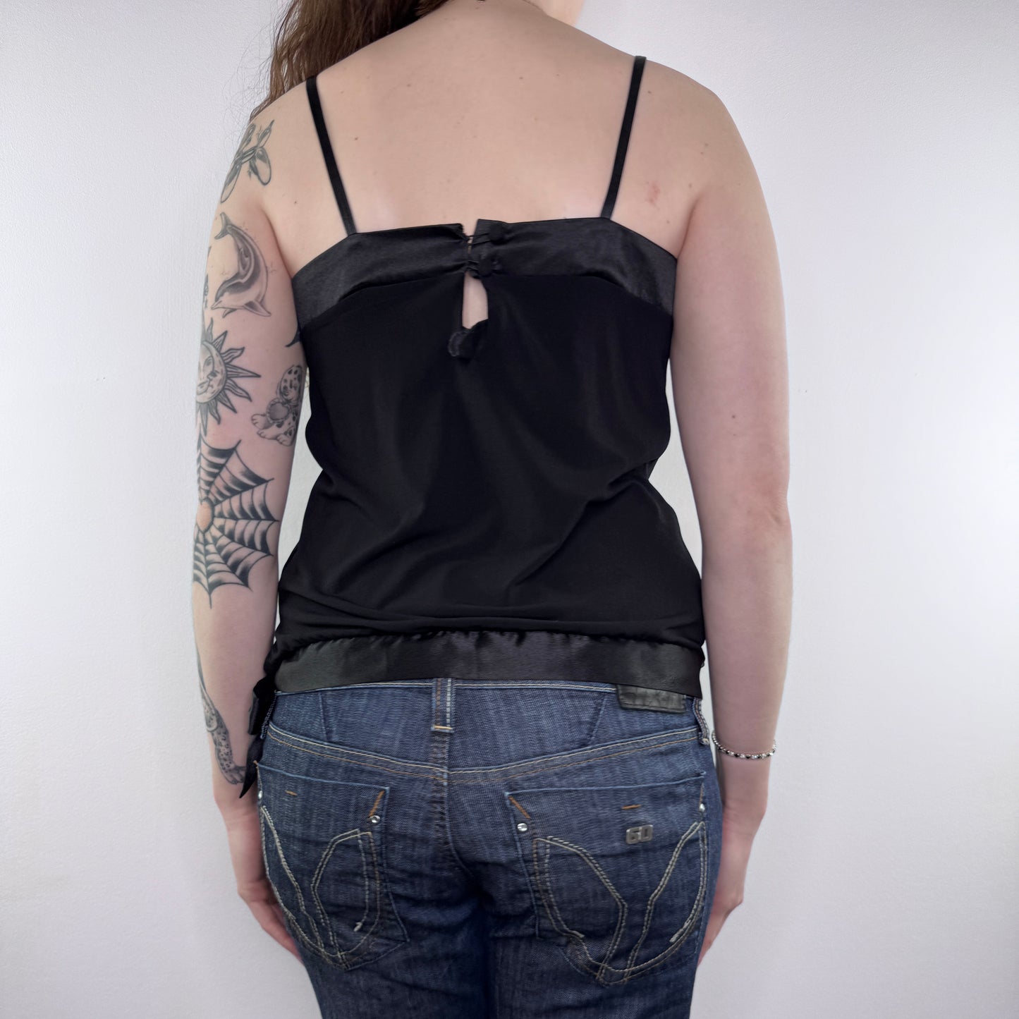 Y2K vintage bow cami top