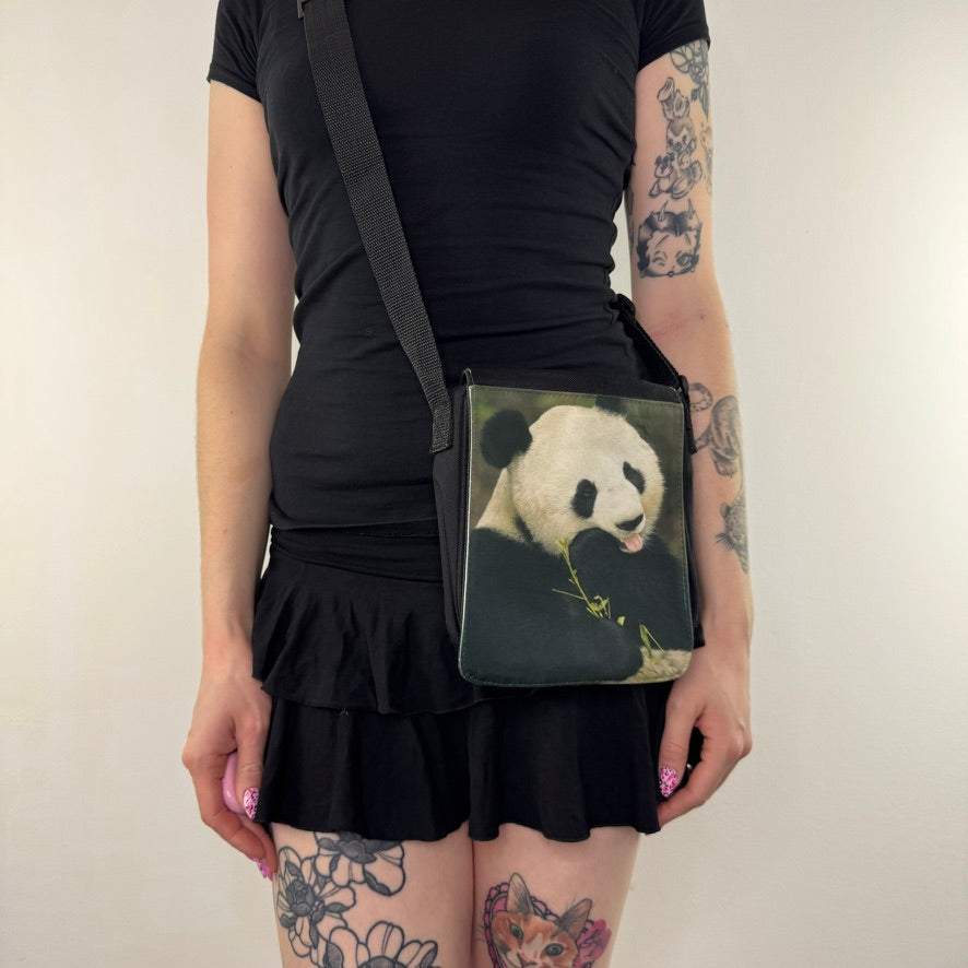 Y2K vintage panda cargo side bag