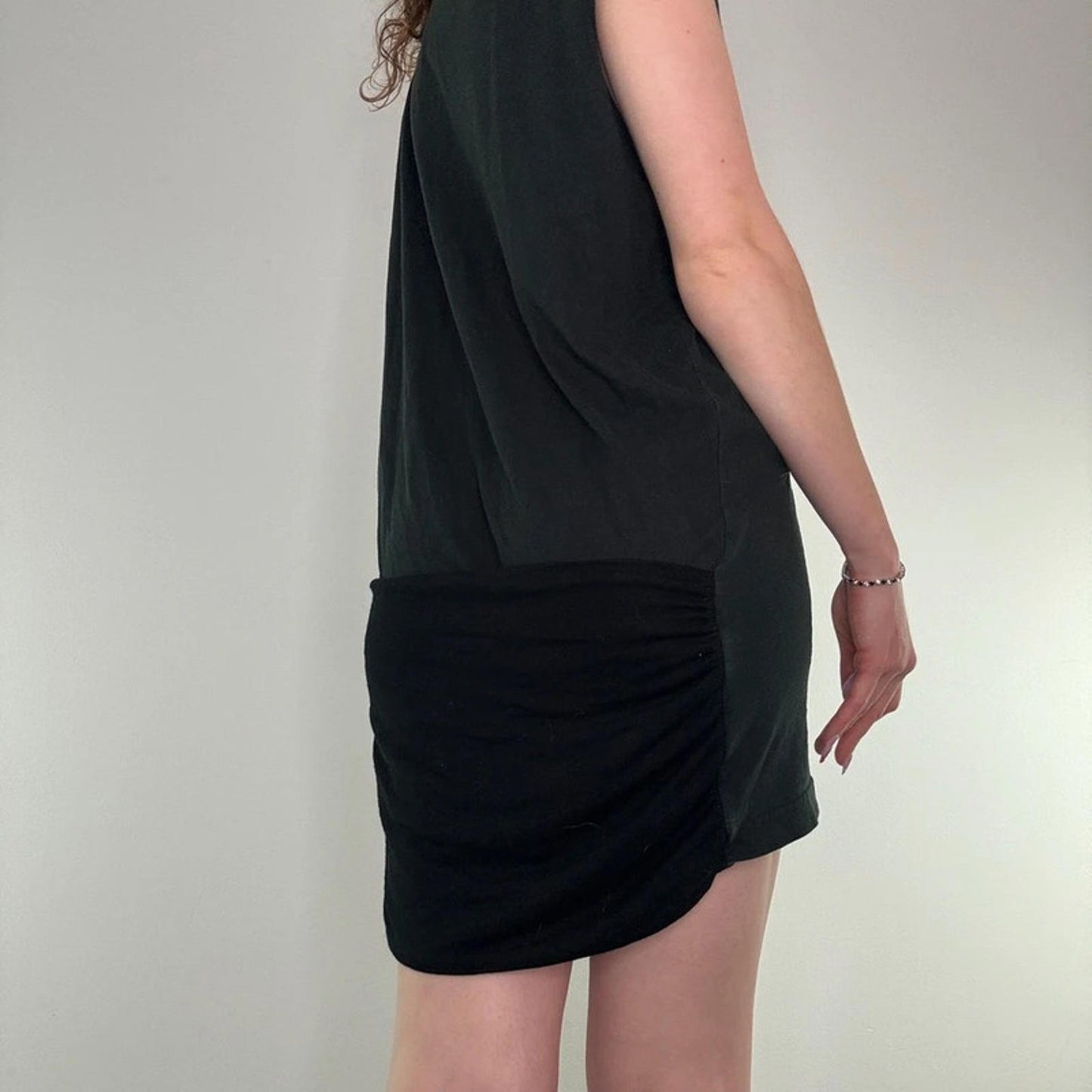 Y2K vintage Miss Sixty Luxury panther mini dress/ long tunic top deep v neck