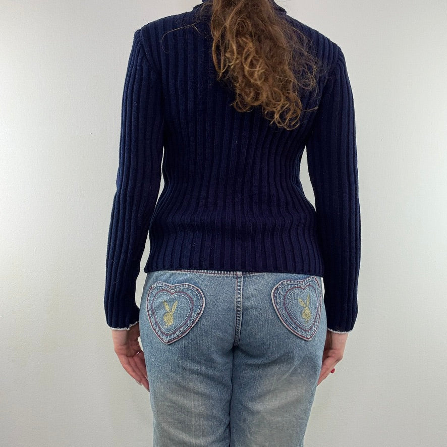 90s Y2K vintage Buffalo knit turtleneck jumper