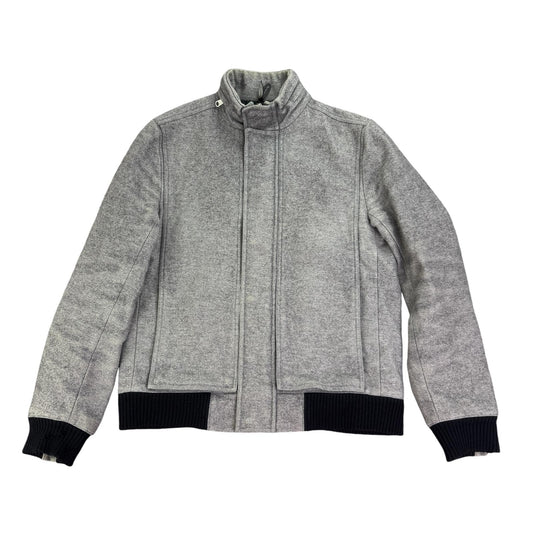 Dior Homme Y2K vintage AW08 Melton jacket wool blend zip up men's high neck coat