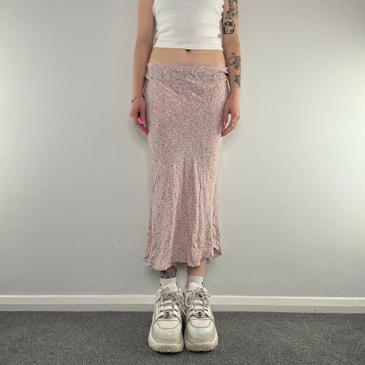 Y2K ditsy floral maxi skirt