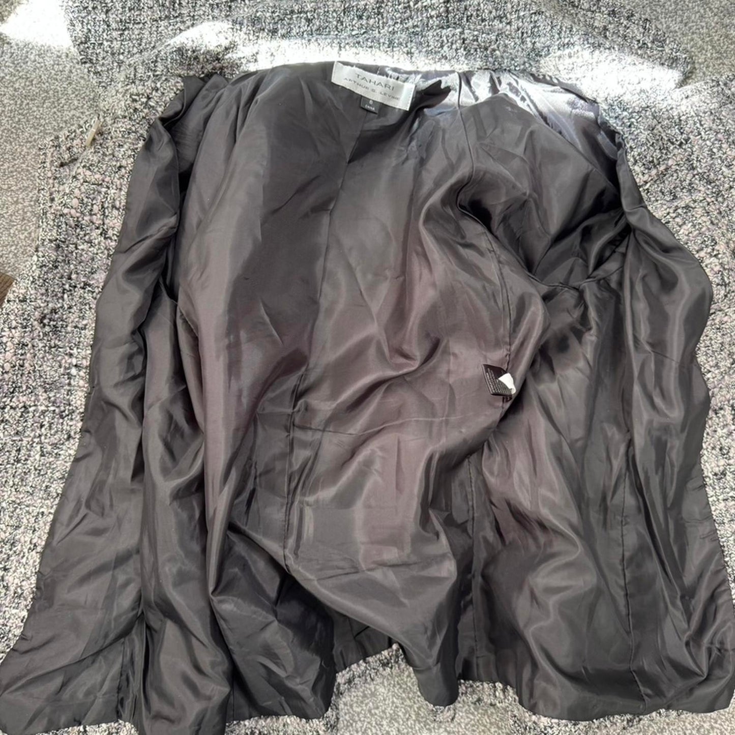 Y2K vintage wool blend pea coat jacket flare 3/4 sleeve with belt button up