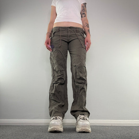 Y2K Grey Bench cargo trousers