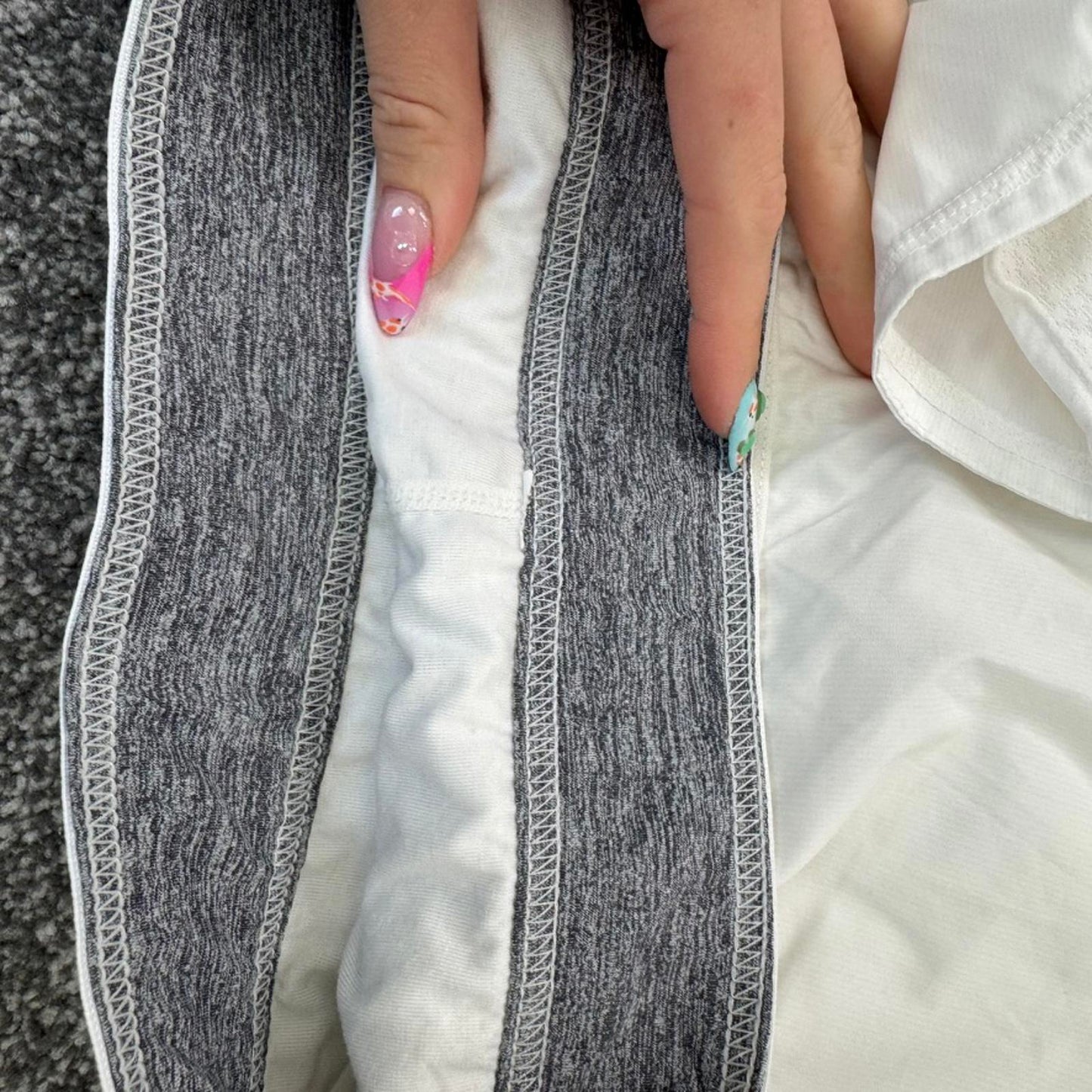 Lululemon Run Resolution skort skirt built in shorts pleated ruffle tiered XS