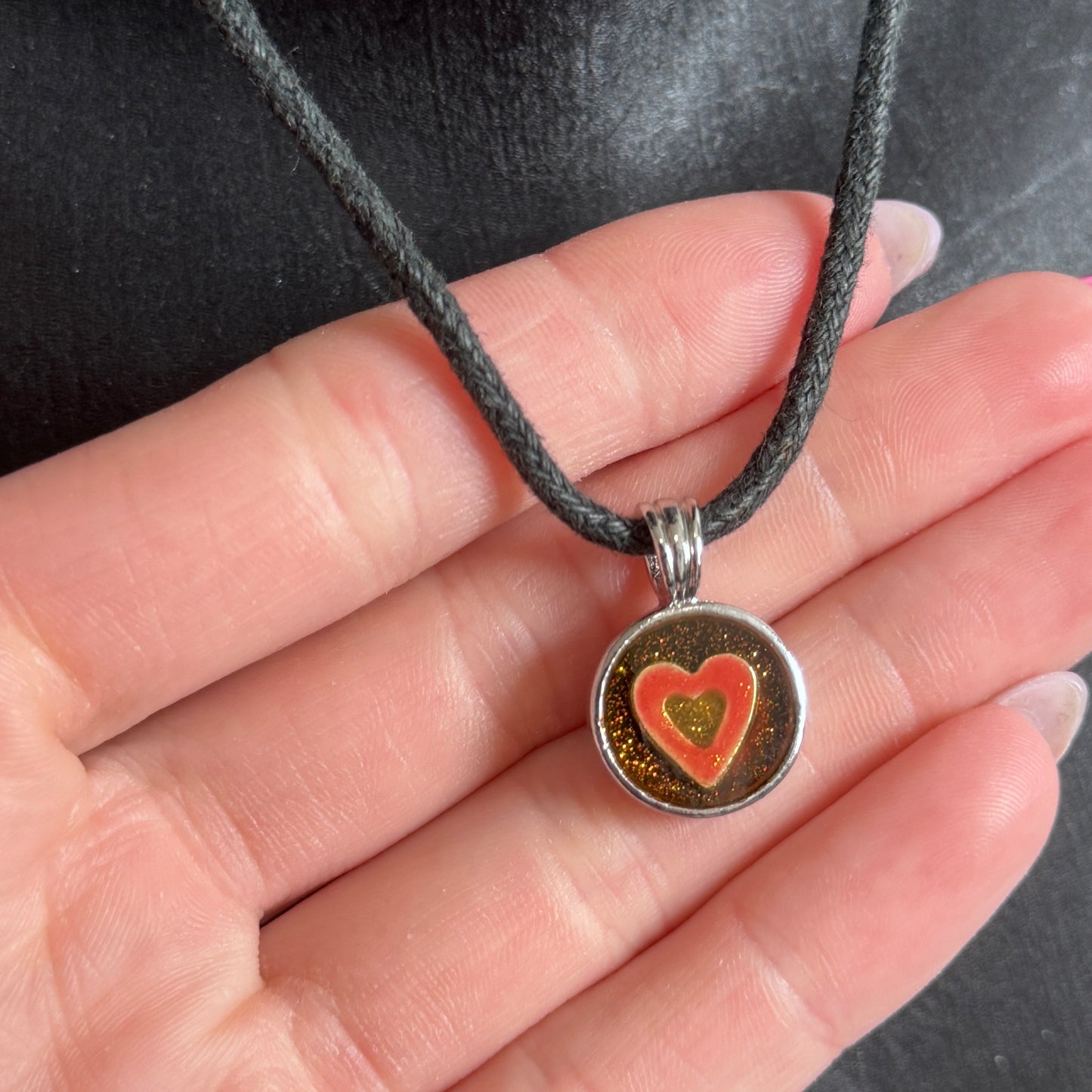 Y2K vintage heart necklace