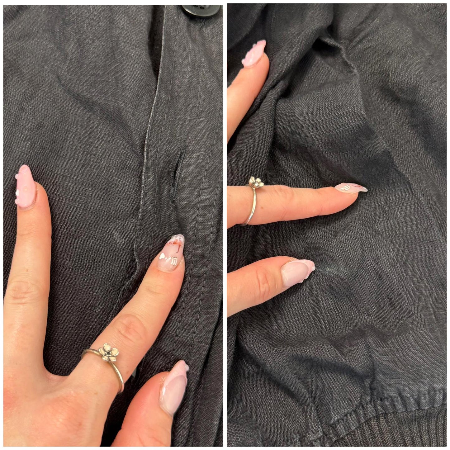 Vintage Aquascutum linen button up bomber jacket lightweight summer collarless