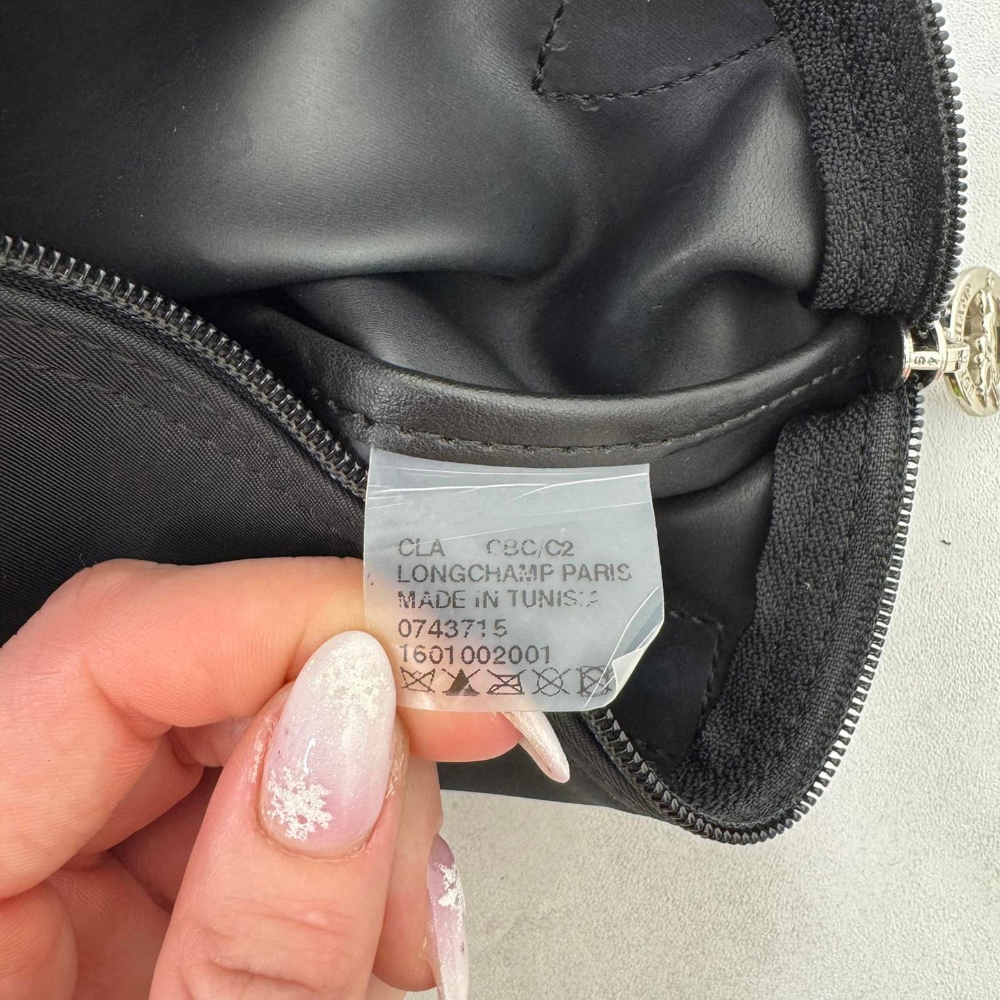 Longchamp Le Pliage bag small mini black