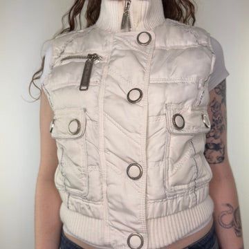 Y2K vintage River Island sleeveless puffer gilet bodywarmer