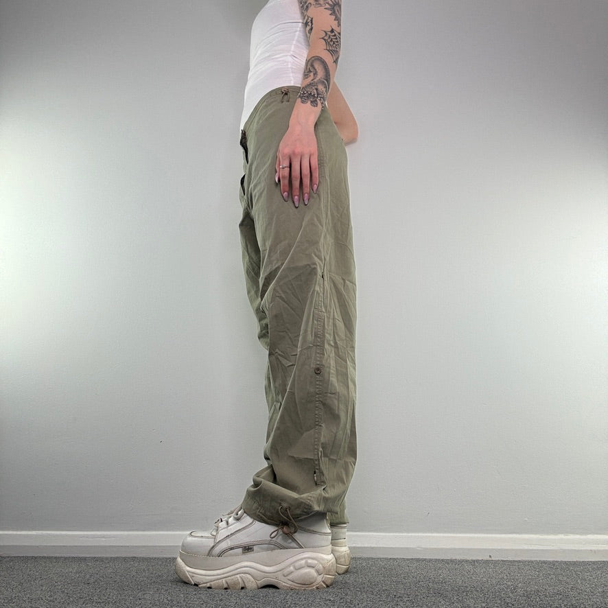 Y2K Maharishi dragon embroidered baggy cargo trousers