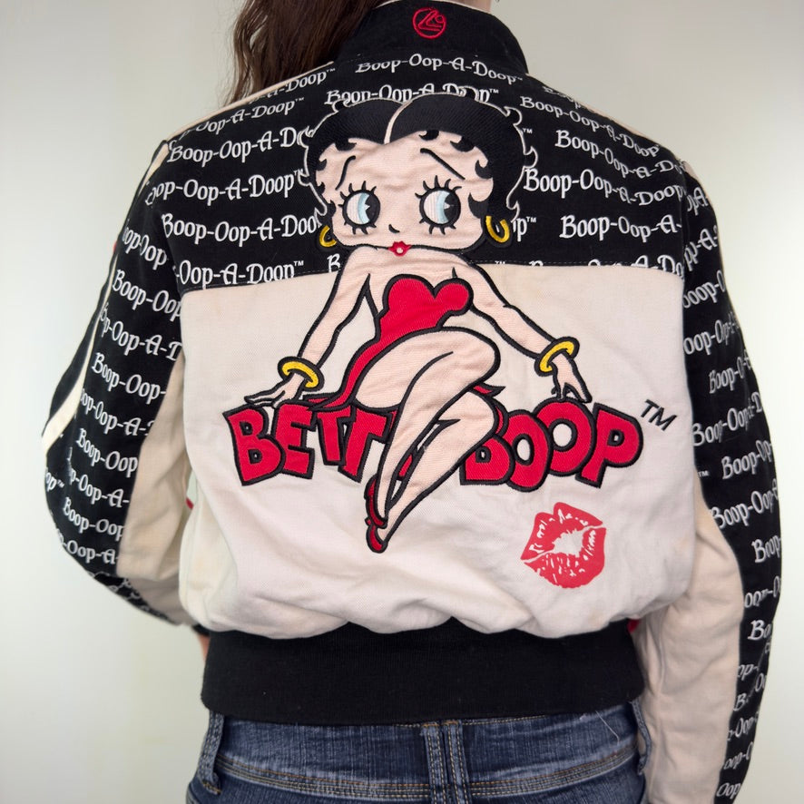 Y2K vintage Lot29 Betty Boop racer moto denim jacket