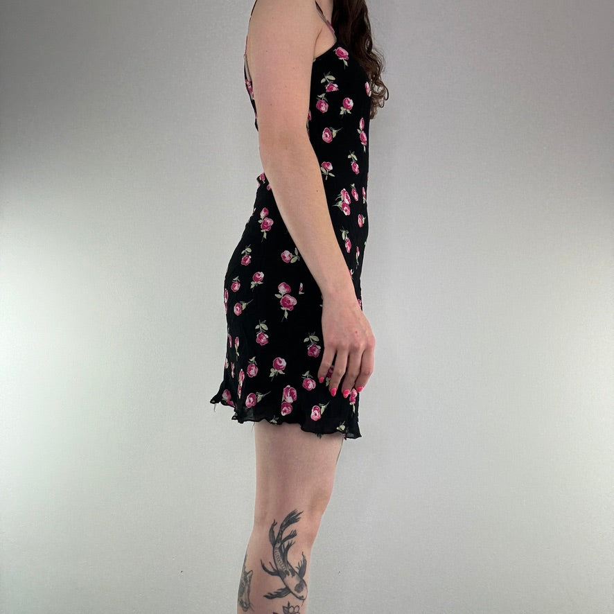 Y2K Bay rose floral mini dress