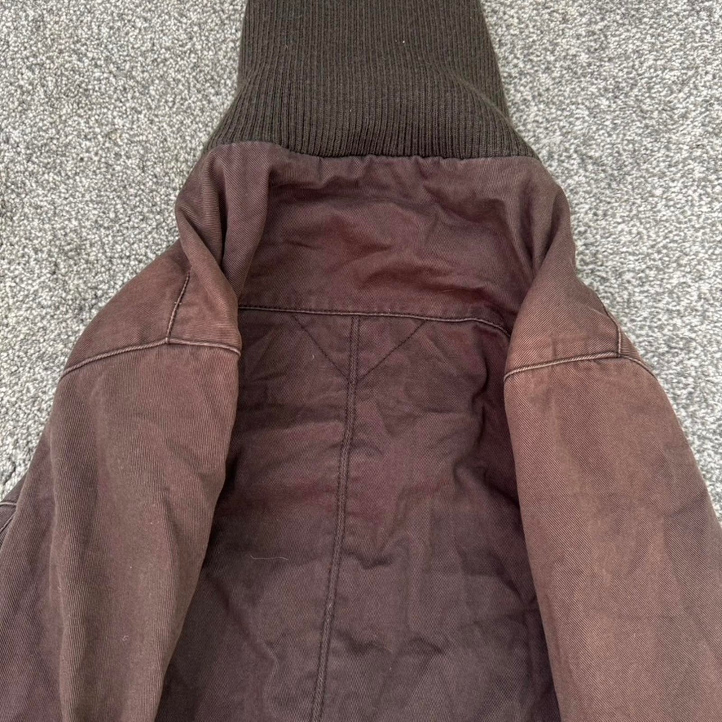 Y2K vintage zip up bomber jacket short length slight crop high roll neck crop