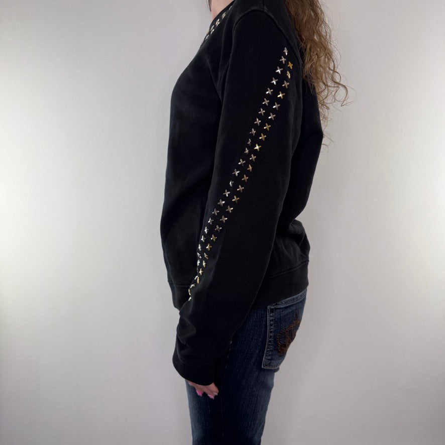 Versace Collection sweatshirt embellished metal cross