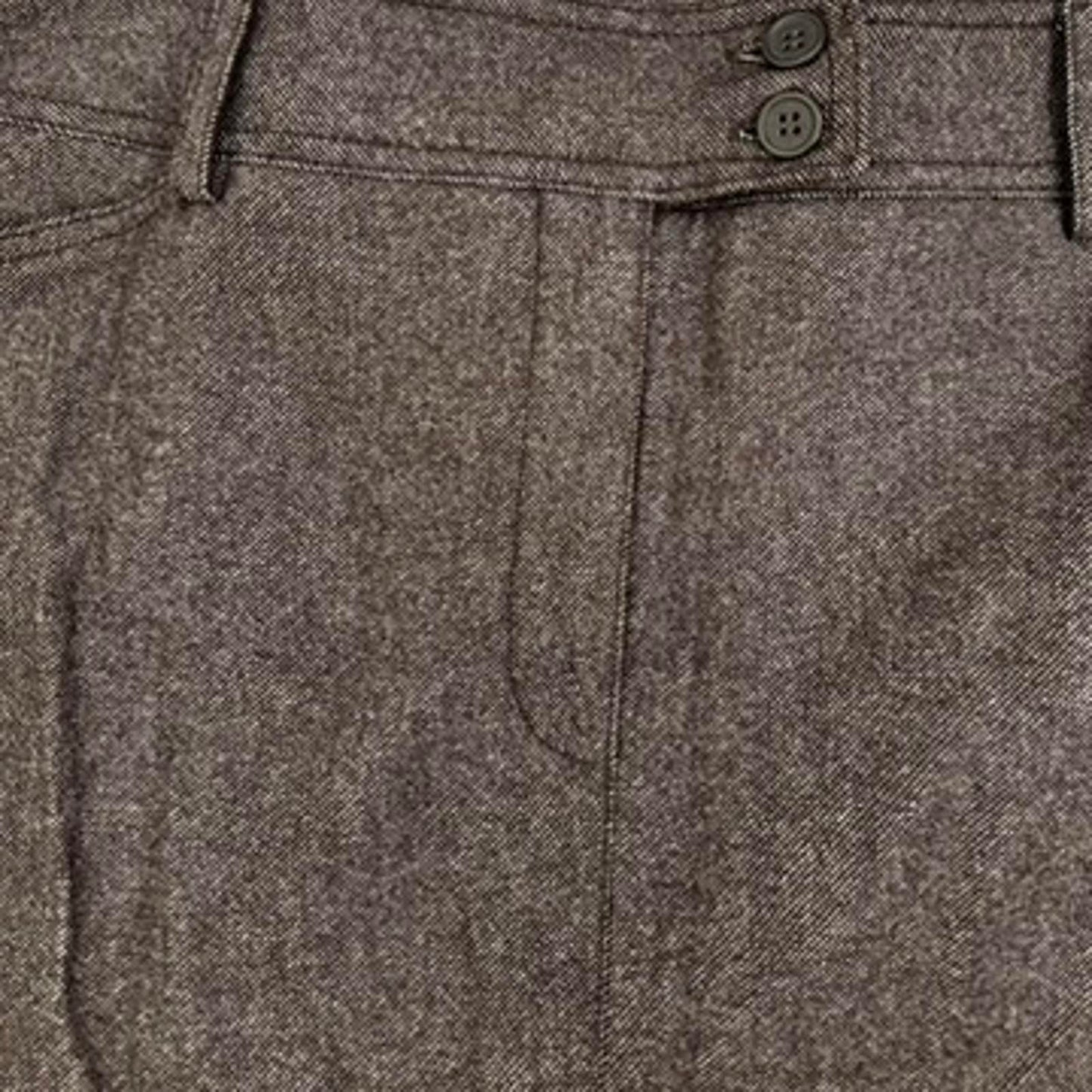 Y2K vintage Monsoon wool blend a line maxi skirt brown tweed pockets mid rise