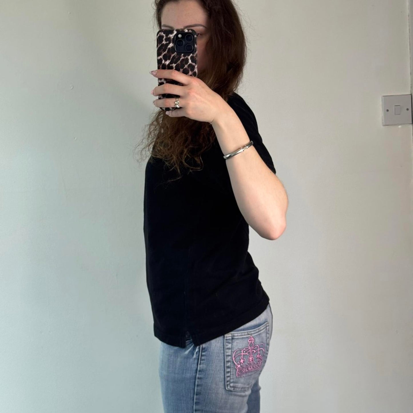 A Bathing Ape BAPE Swarovski large ape head polo top