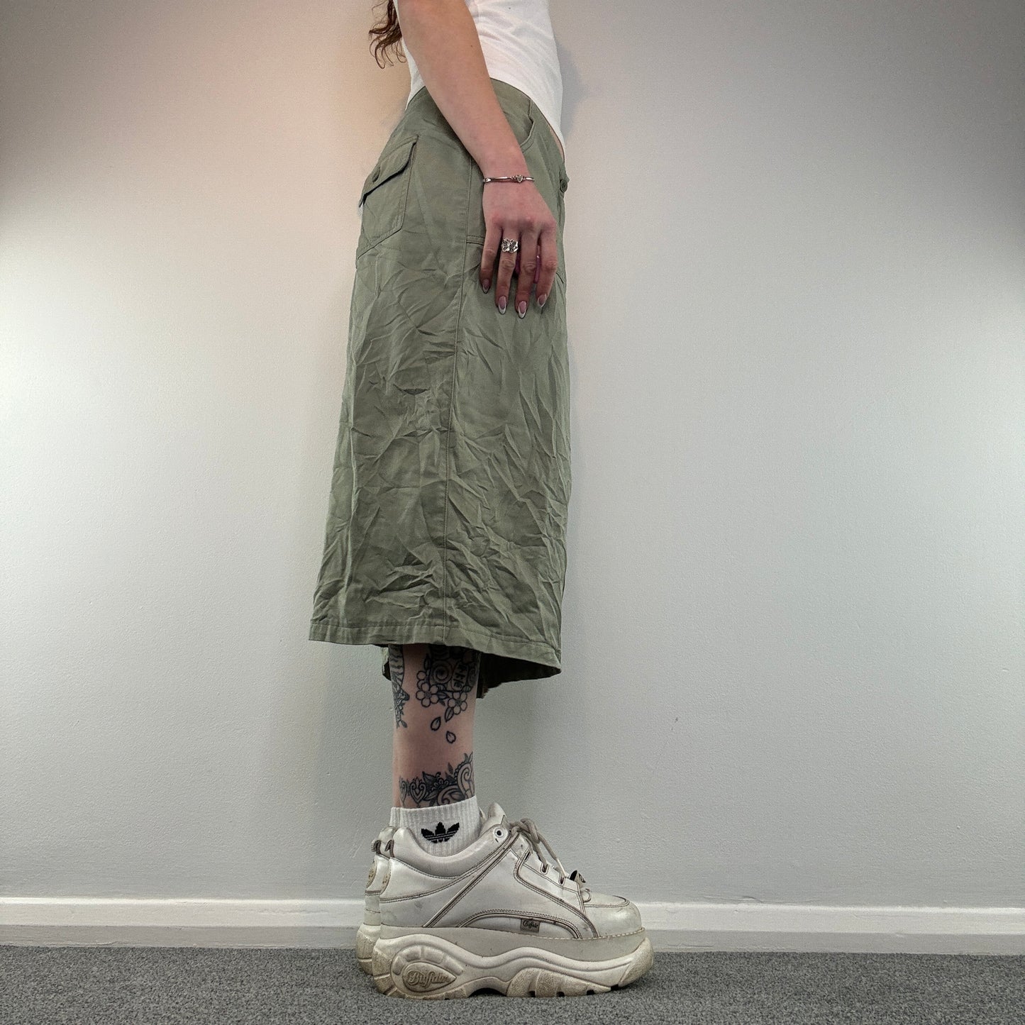 Y2K cargo maxi skirt