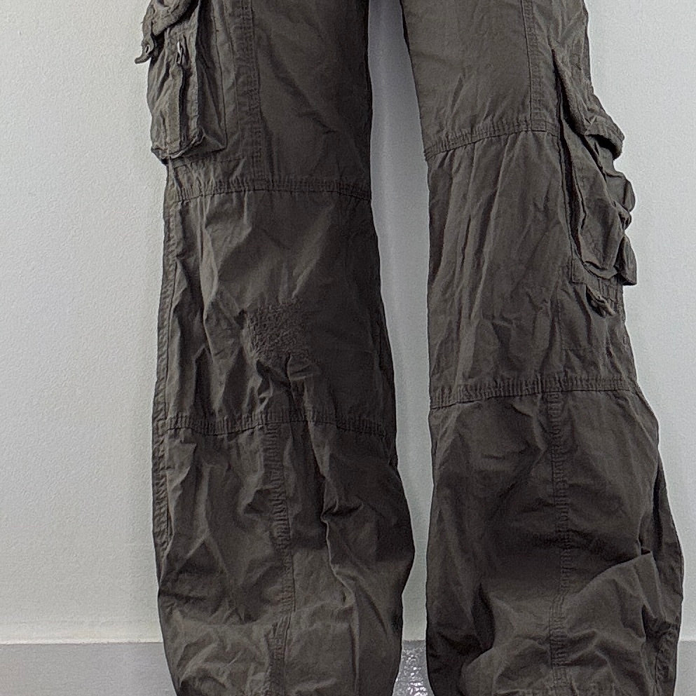 Y2K vintage low rise cargo baggy trousers pockets