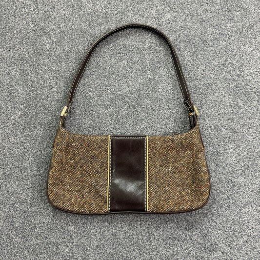 Y2K tweed small shoulder bag