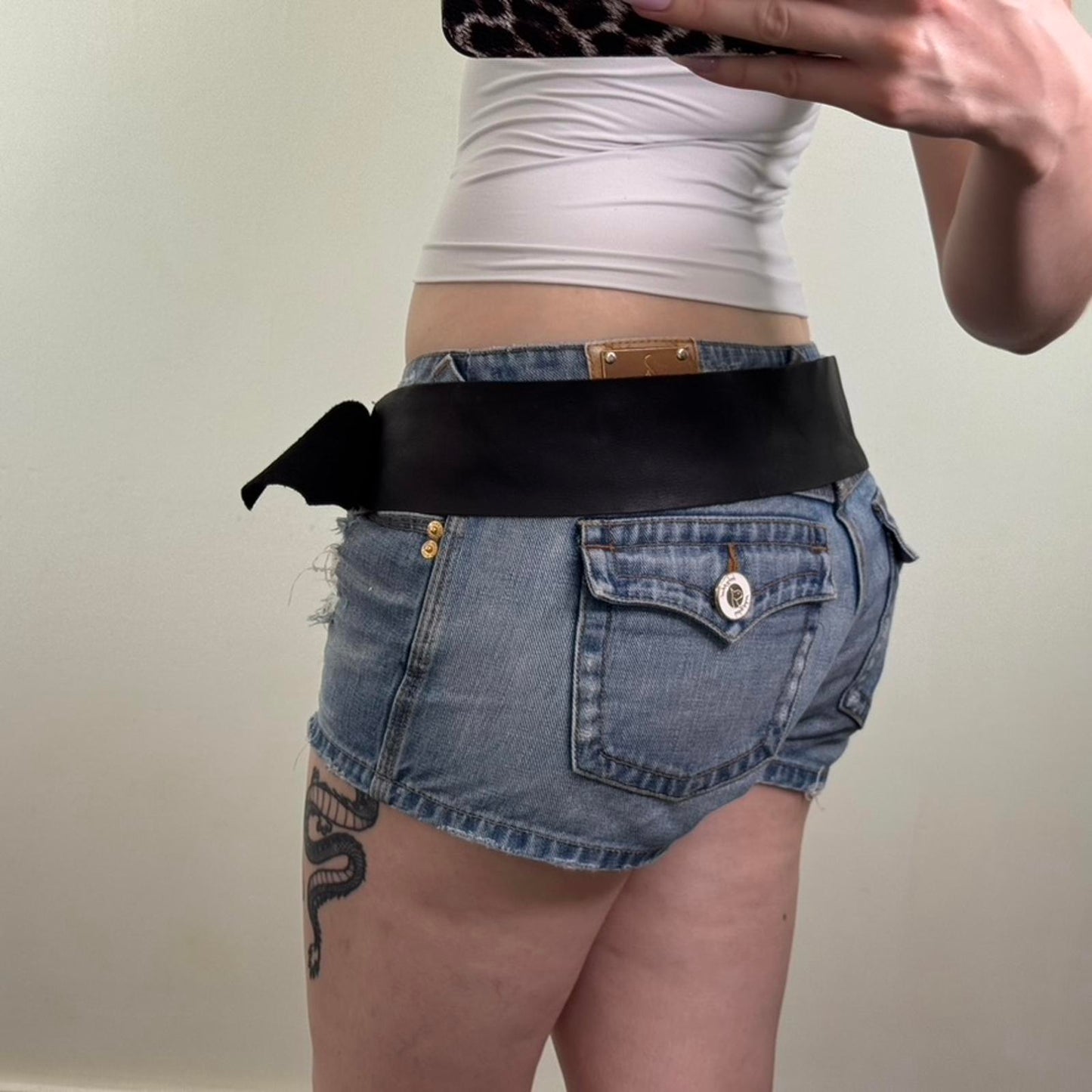 Y2K vintage Next genuine leather chunky belt oval buckle