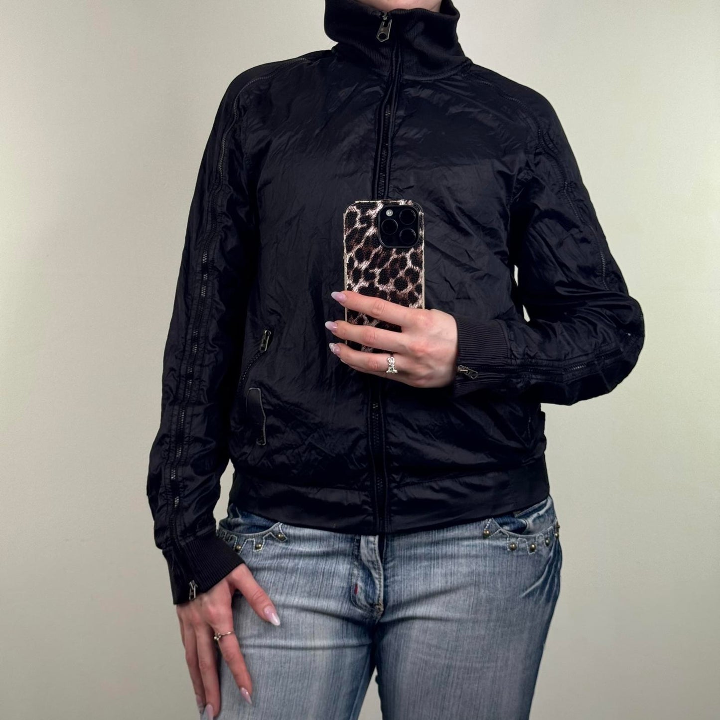 Y2K vintage G-Star Raw lightweight men's jacket zip up utility archive high neck