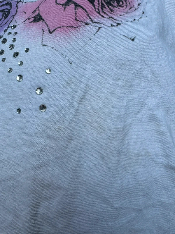 Y2K vintage rhinestone graphic vest top