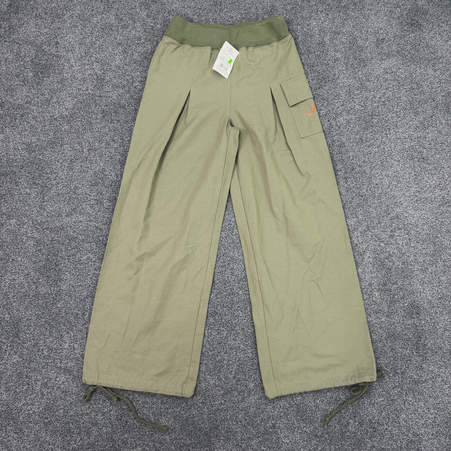 Y2K stretchy waistband cargo baggy trousers