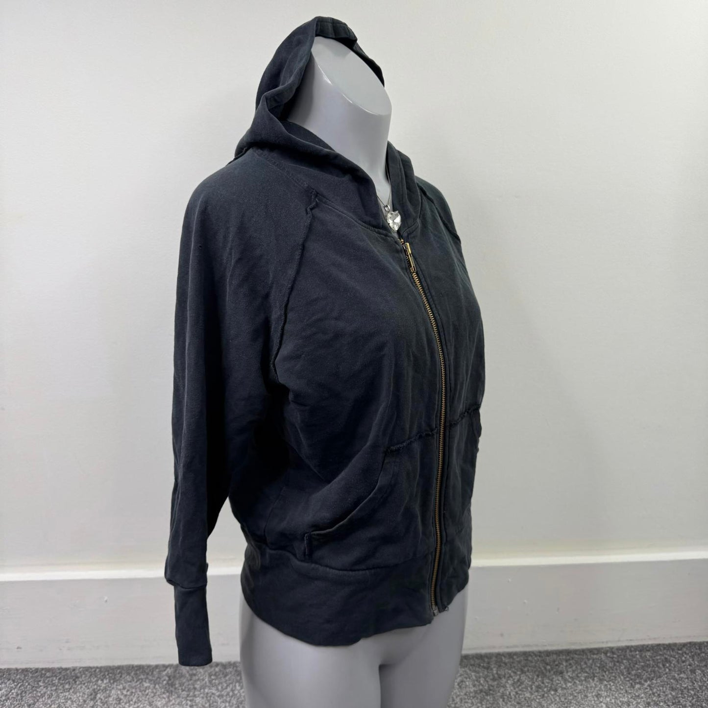 Y2K vintage Victoria's Secret zip up hoodie skull rhinestones crown graphic