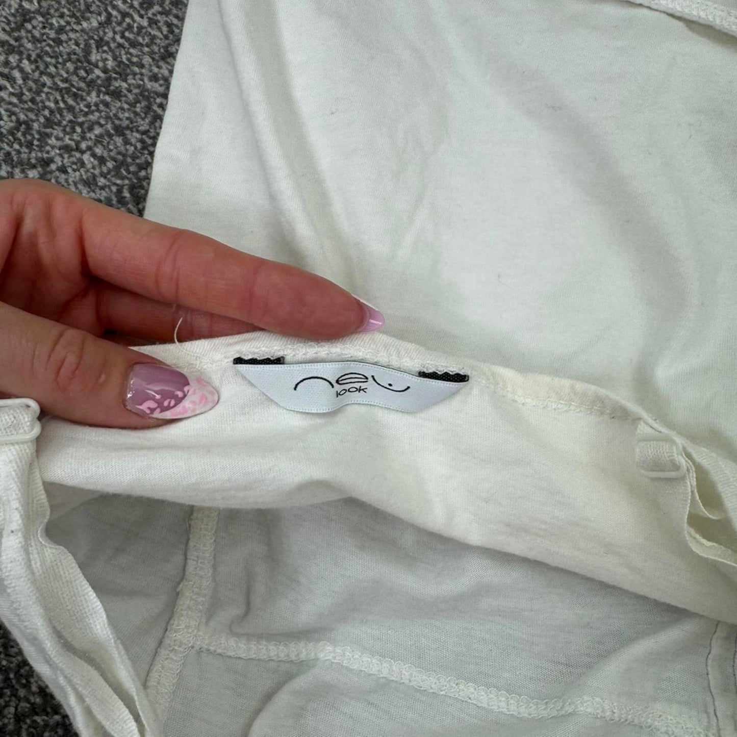 Y2K vintage cami top floral trim v neck stretchy adjustable straps