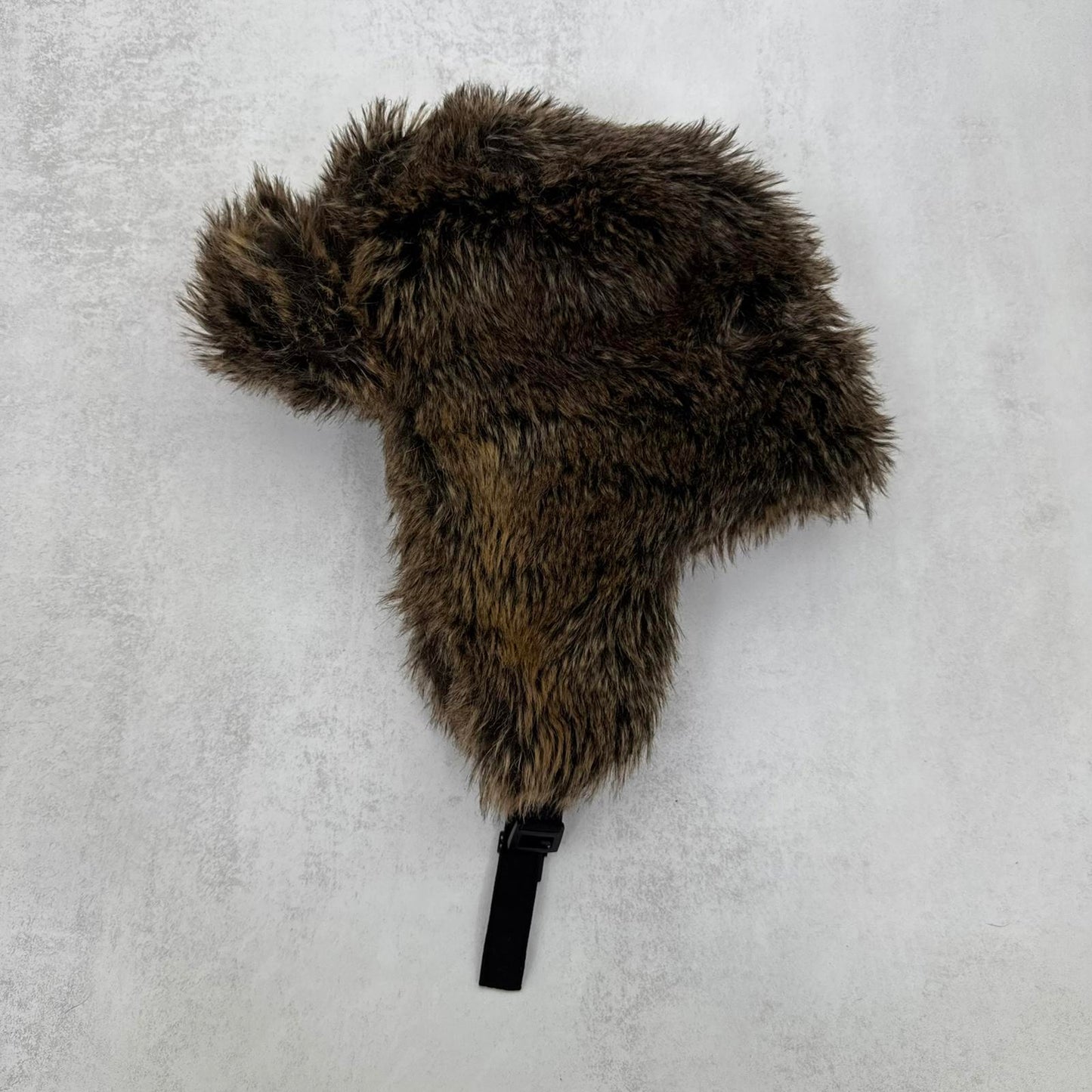 Y2K vintage faux fur trapper hat unisex brown