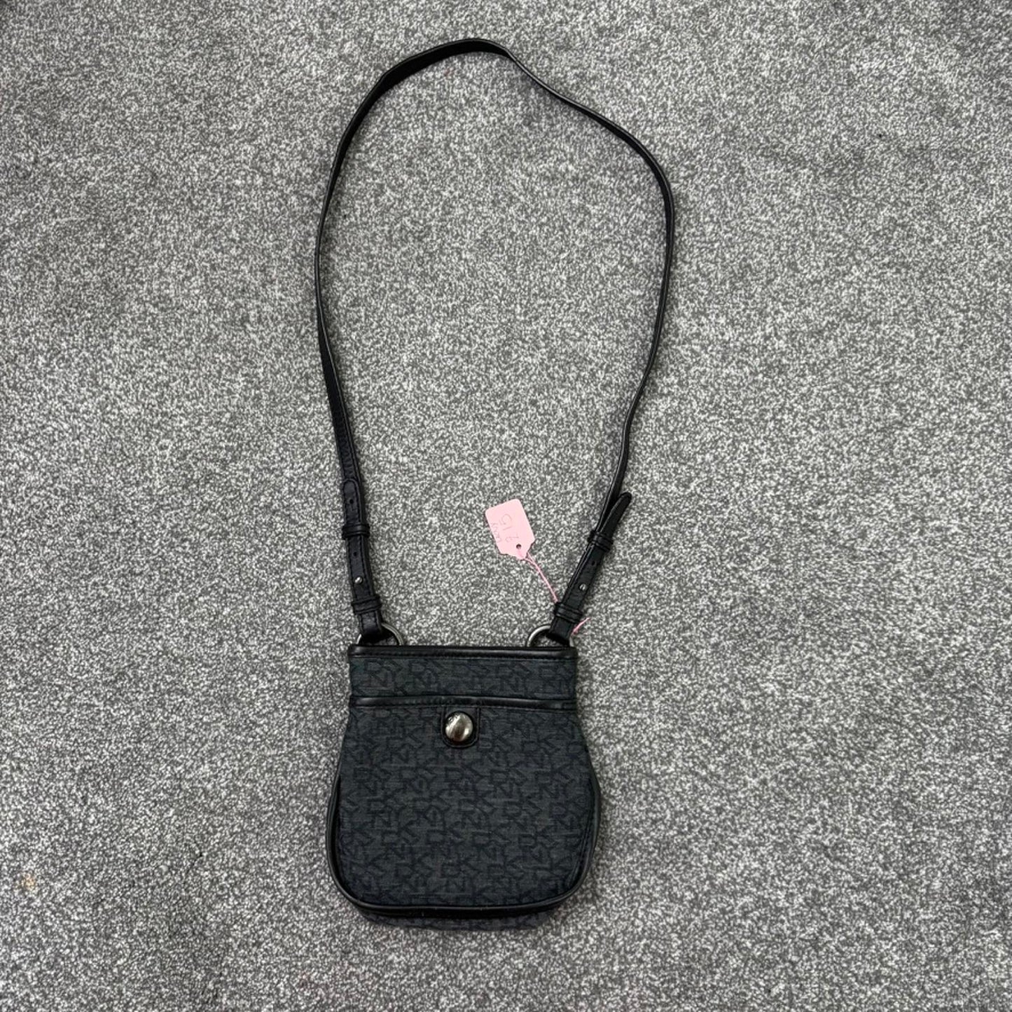 Y2K vintage DKNY small shoulder bag crossbody canvas o ring mini size