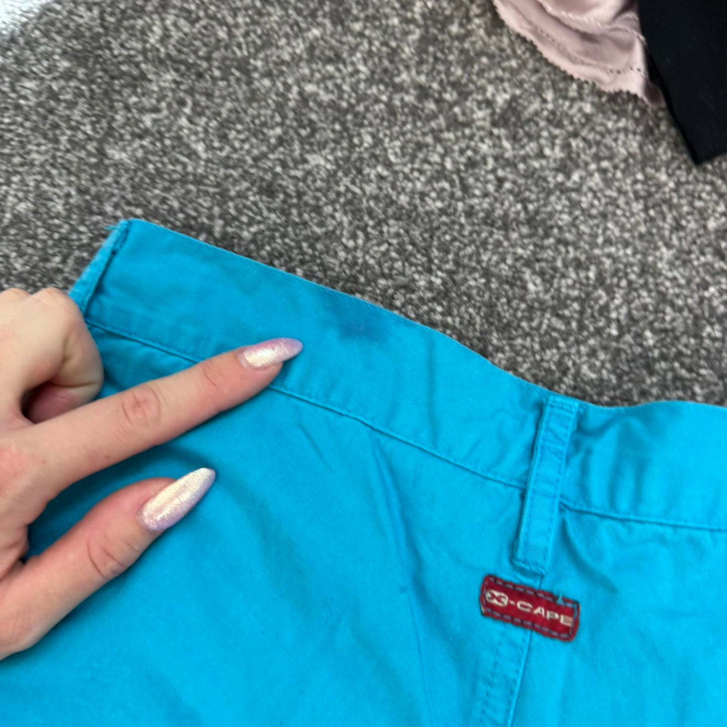 Y2K vintage low rise baggy cargo trousers utility parachute oversized