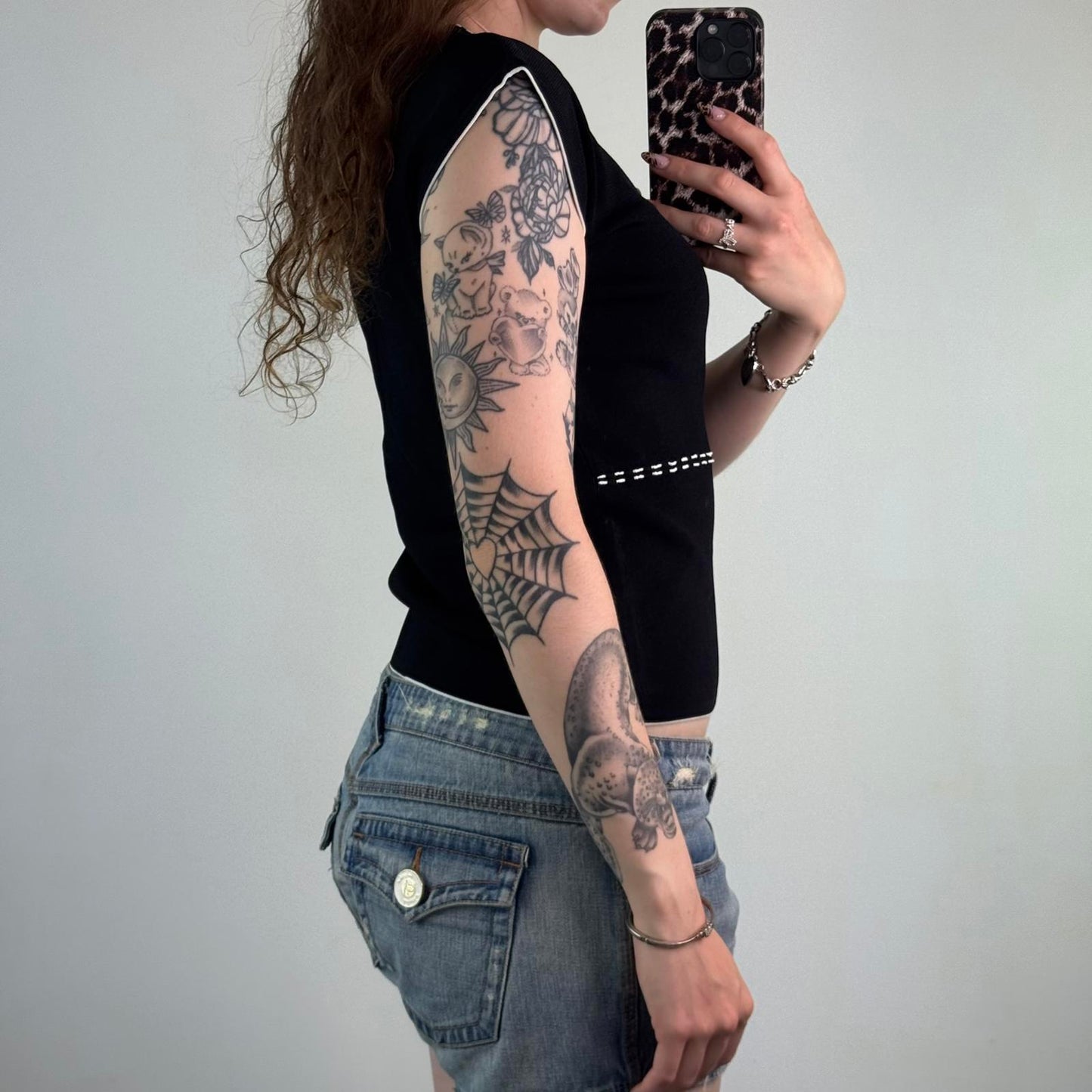 Y2K vintage contrast stitch knitted baby tee style top cap sleeve fitted stretch