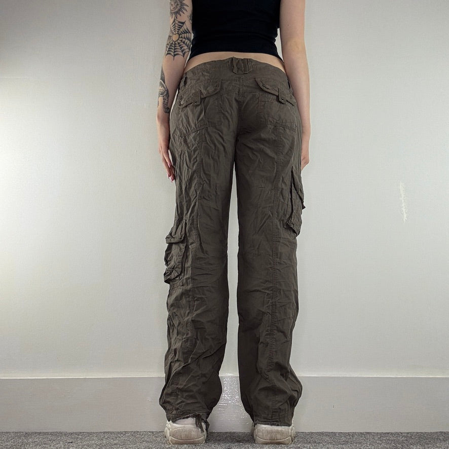 Y2K vintage low rise cargo baggy trousers pockets