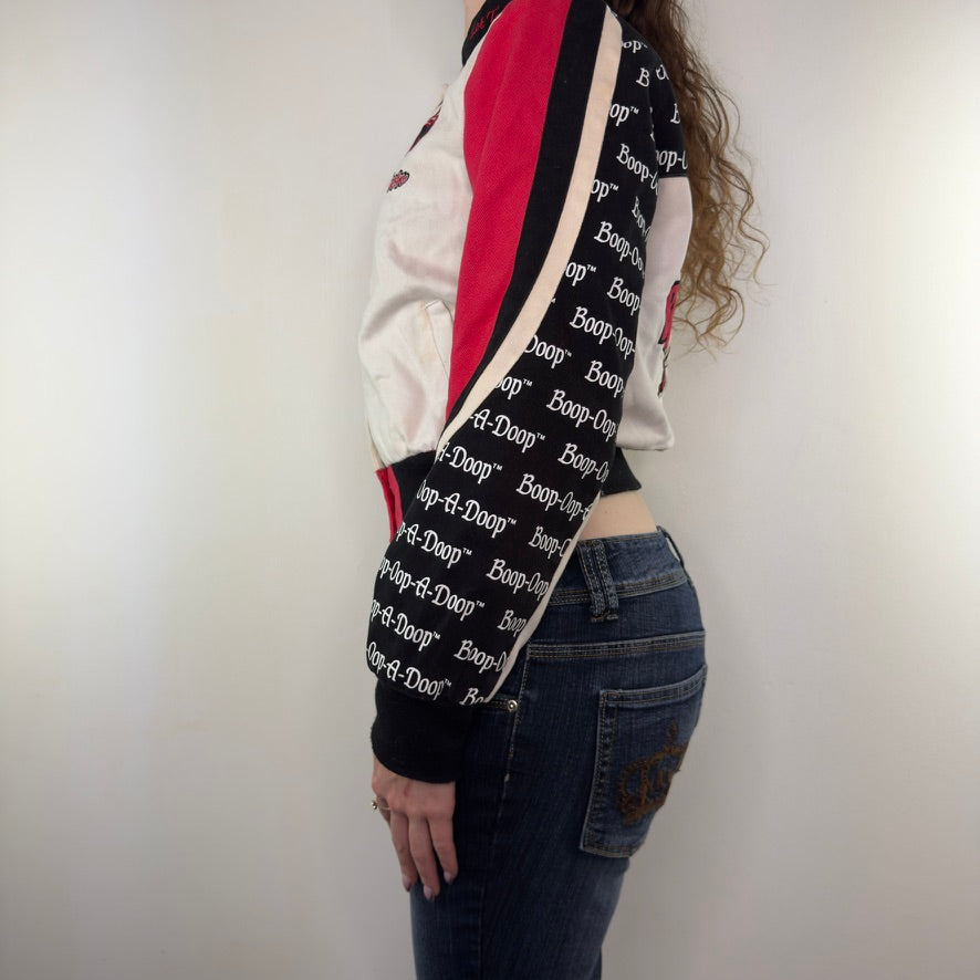 Y2K vintage Lot29 Betty Boop racer moto denim jacket