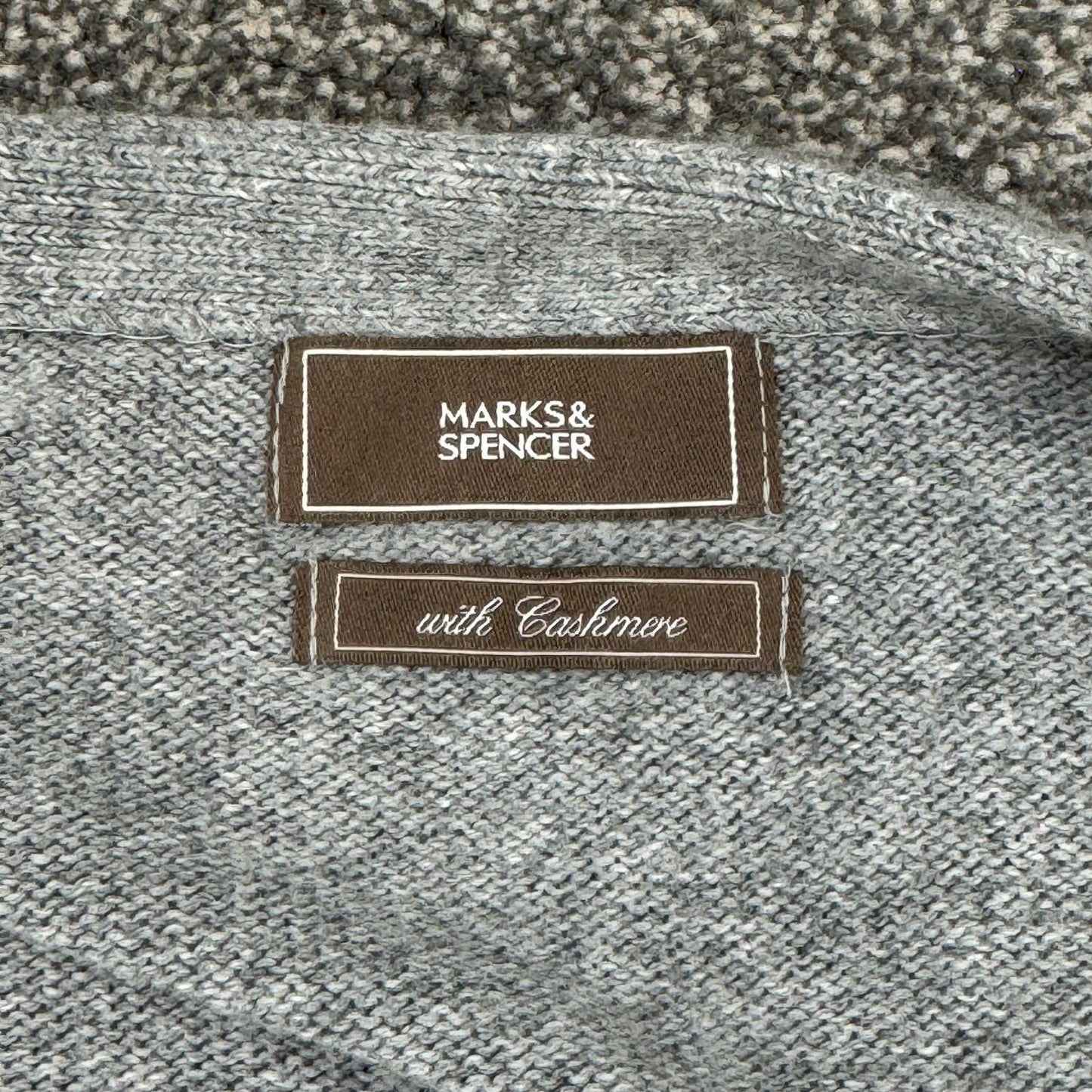 Y2K vintage cashmere angora blend cardigan button up lettuce hem