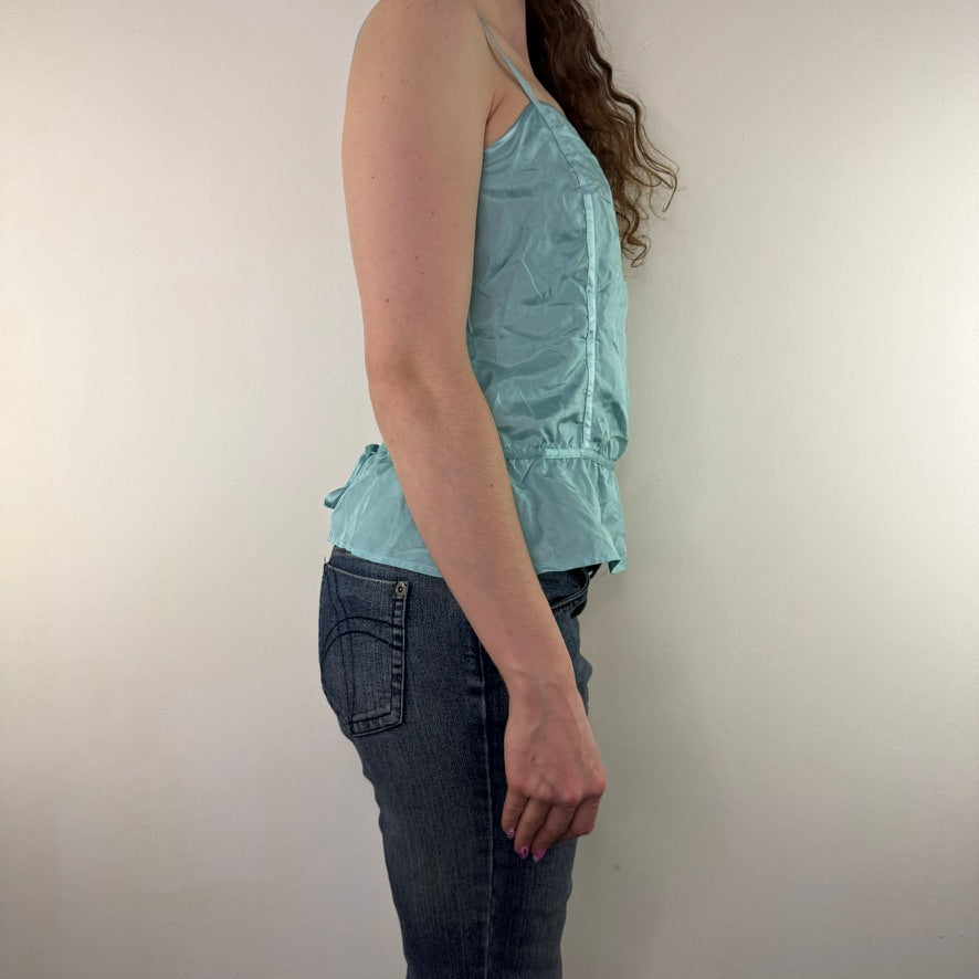 Y2K vintage silk cami top
