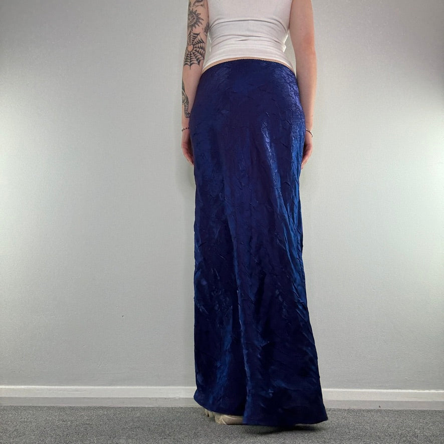 90s Y2K iridescent maxi skirt