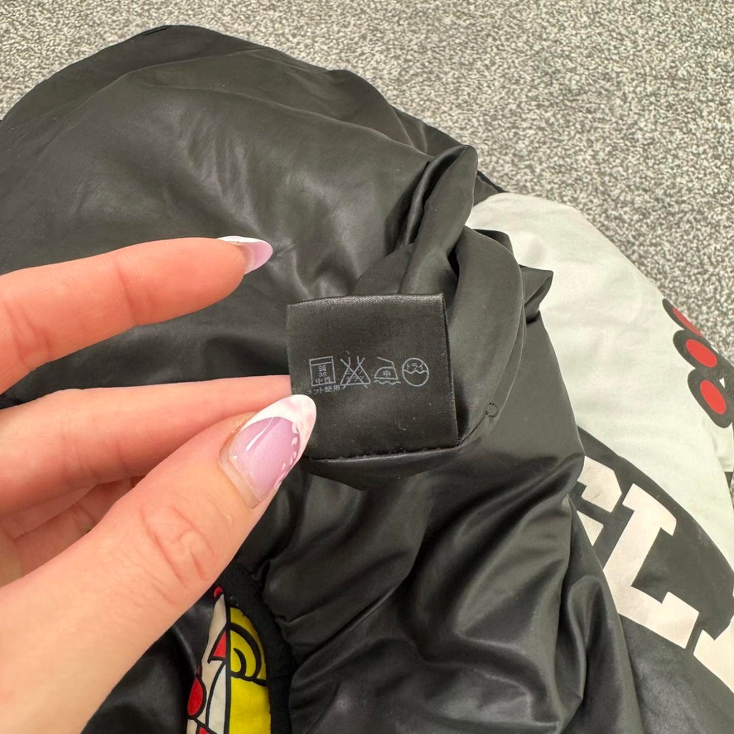 Vintage Hysteric Glamour zip up puffer jacket gilet vest bodywarmer reversible