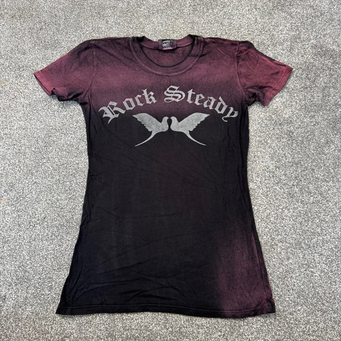 Y2K vintage swallow birds graphic print mcbling t shirt top