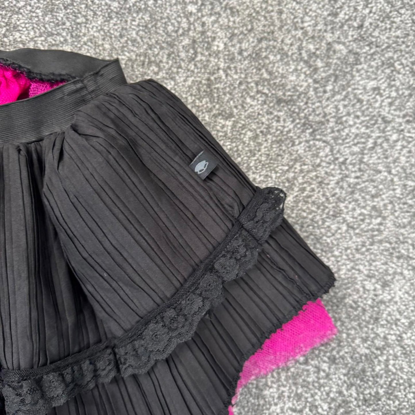 90s Y2K vintage Criminal Damage ultra low rise tutu micro mini skirt