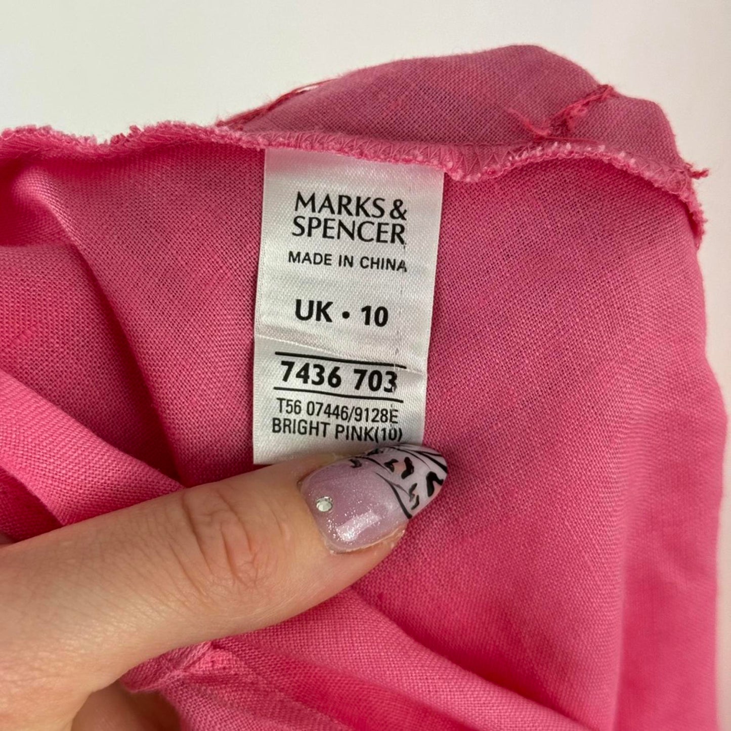 Y2K vintage 100% pure linen cami top adjustable bow beaded chevron stripe pink