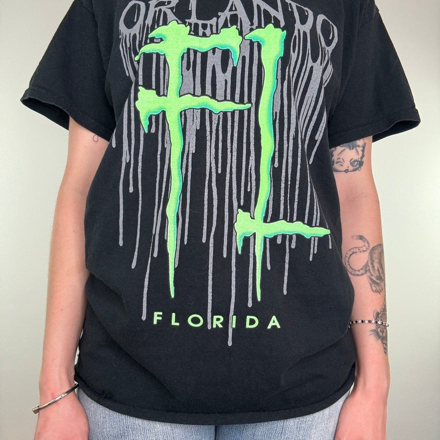 Y2K vintage Orlando Florida monster graphic t shirt top