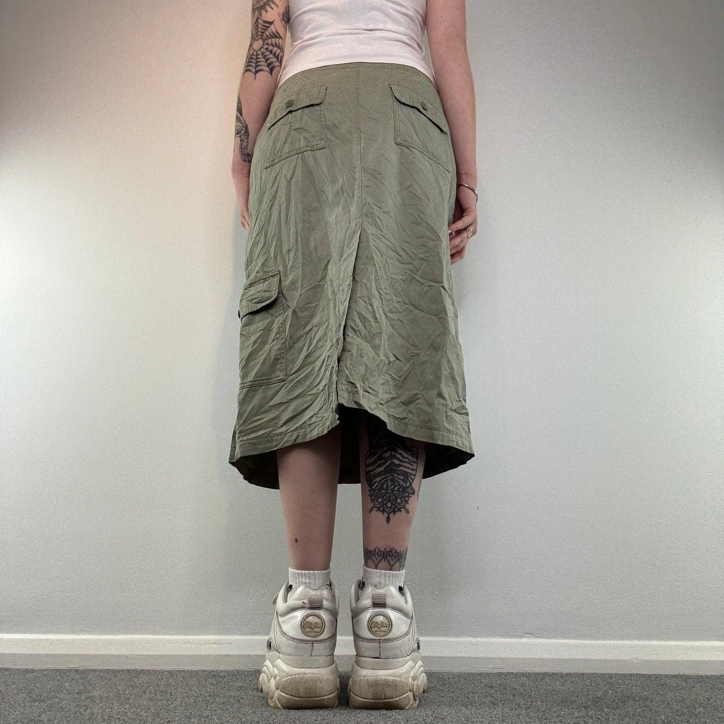 Y2K cargo maxi skirt