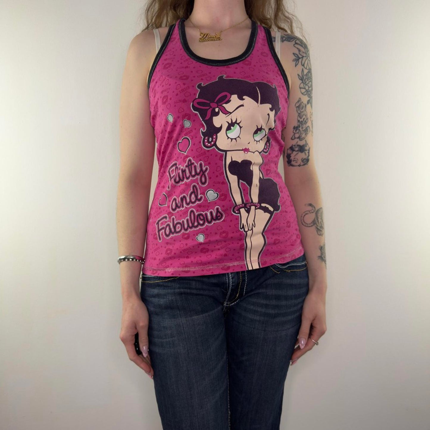 2010 Betty Boop graphic print tank top