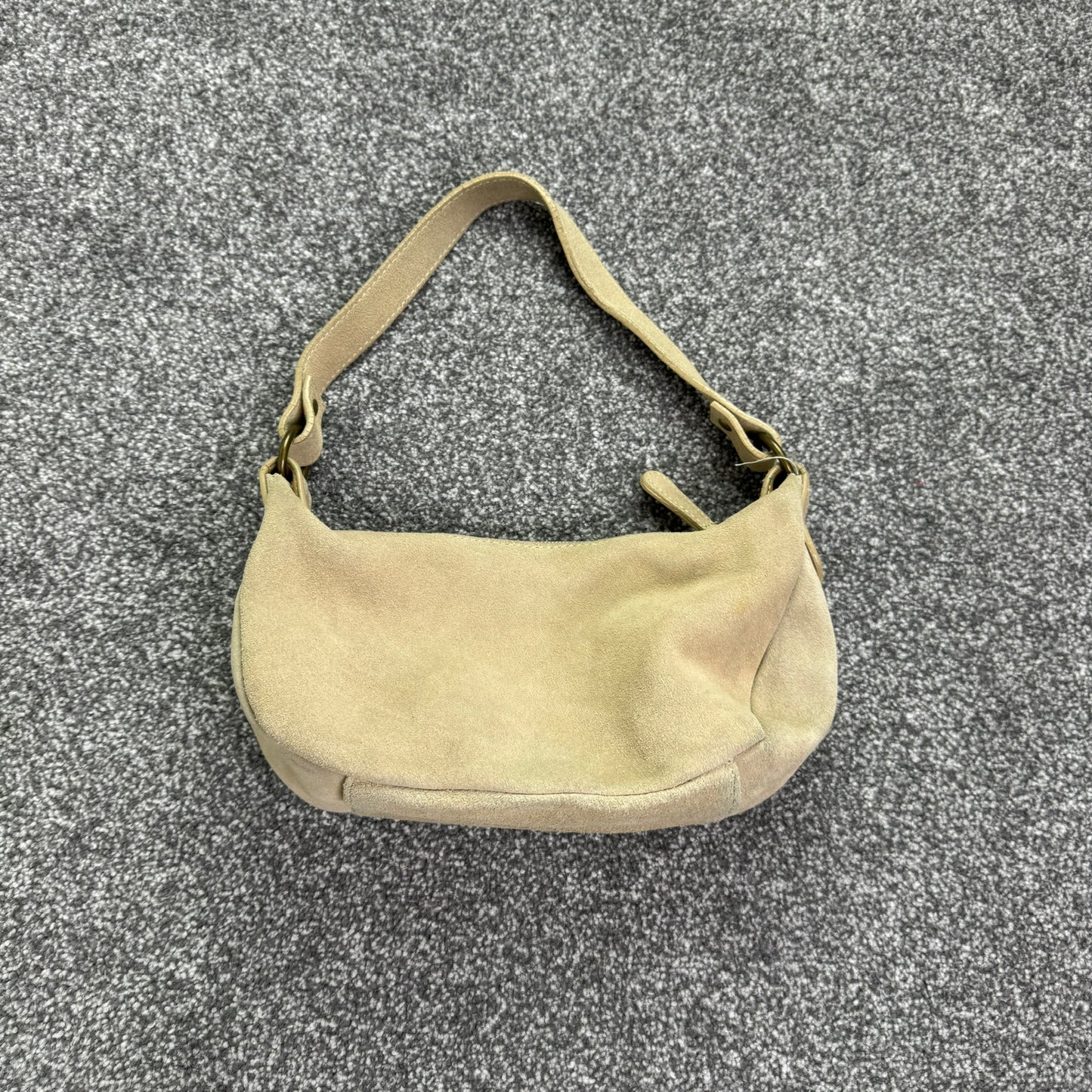 Y2K vintage flower suede mini shoulder bag