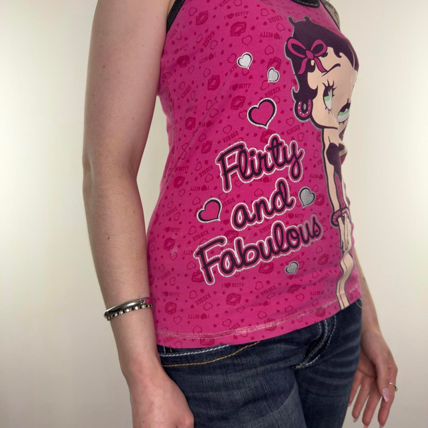 2010 Betty Boop graphic print tank top