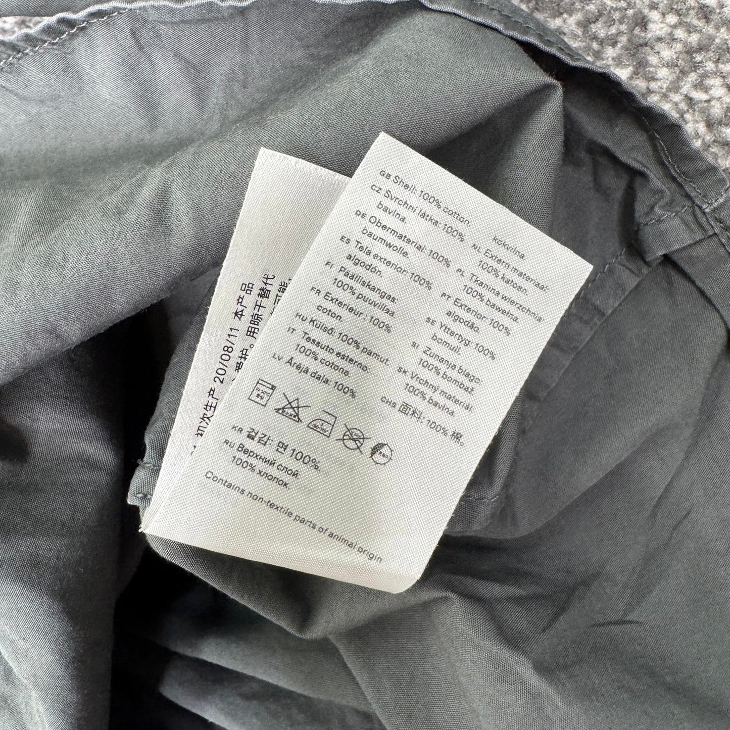 ARKET Smock Waist Poplin Blouse long sleeve shirt v neck button up RRP £69